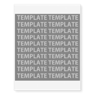 template temporary tattoos