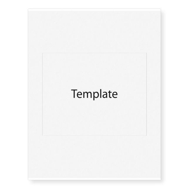 template temporary tattoos (Front)