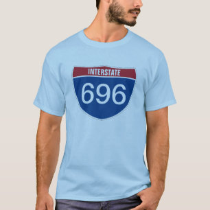 Template text INTERSTATE THREE DIGIT NUMBERS T-Shirt