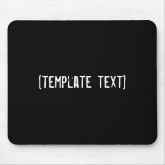 [template text] mouse pad