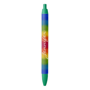 Template Trendy Colorful Custom Handwriting Pen