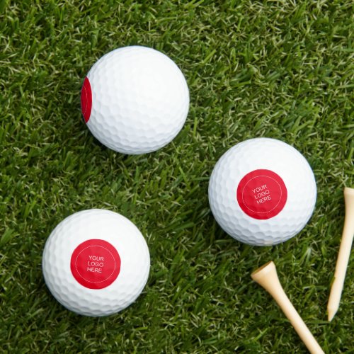 Template Upload Your Business Company Logo Here Golf Balls