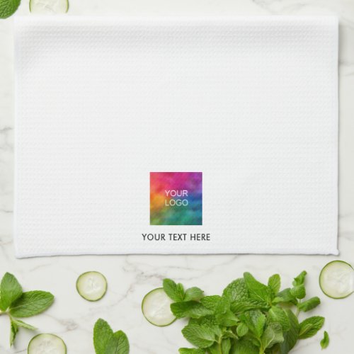 Template Upload Your Business Logo Name Text Kitchen Towel