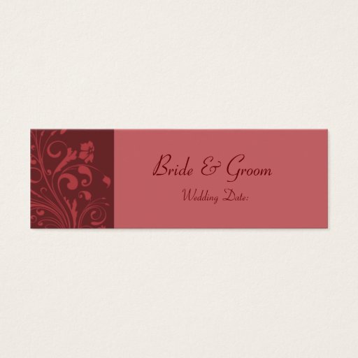 Customizable Template - Wedding Favor Tag Business Card