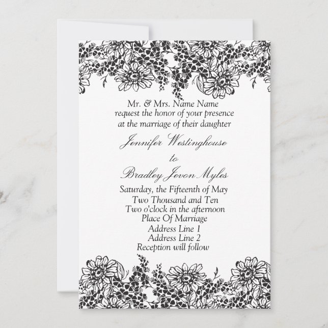 Template Wedding Invitations (Front)
