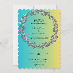 TEMPLATE WEDDING INVITATIONS ONLINE Monogram