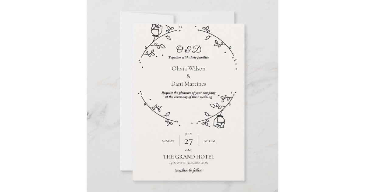 TEMPLATE WEDDING INVITATIONS ONLINE rosary Zazzle