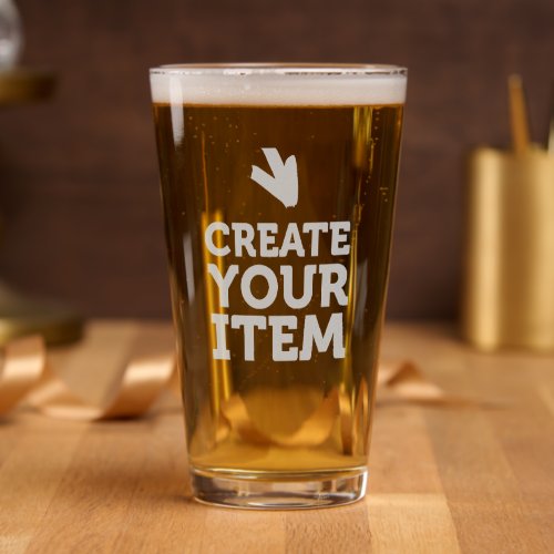 Template Wedding Party Add Your Graphics Etched Pint Glass
