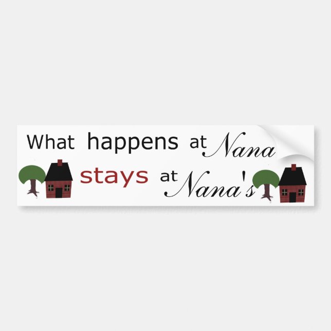 Template: What Happens at ...Stays at.... Bumper Sticker (Front)