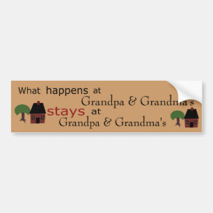 Template: What Happens at ...Stays at.... Bumper Sticker