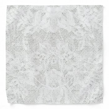 Template - White Lace Background Bandana by bestcustomizables at Zazzle