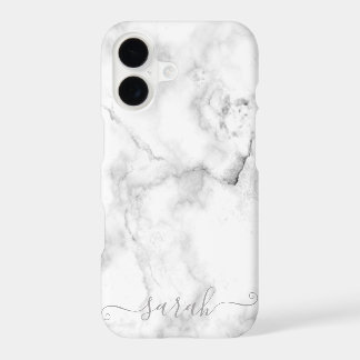 Template White Marble Pattern Case-Mate iPhone Cas 17 Case