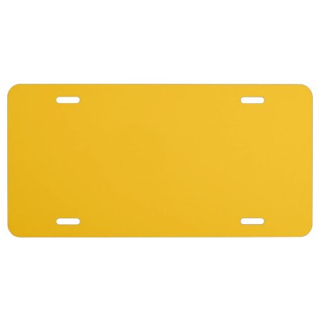 Template Yellow License Plate
