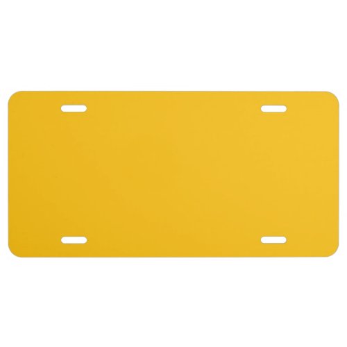 template yellow license plate