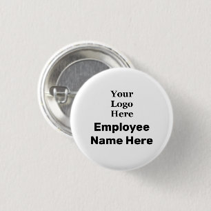 Template Your Logo Here & Employee Name Button