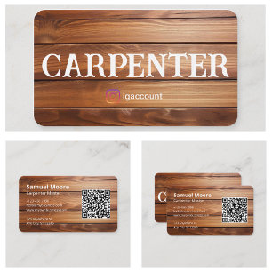 Templates Design Woodworking Professional Business Card