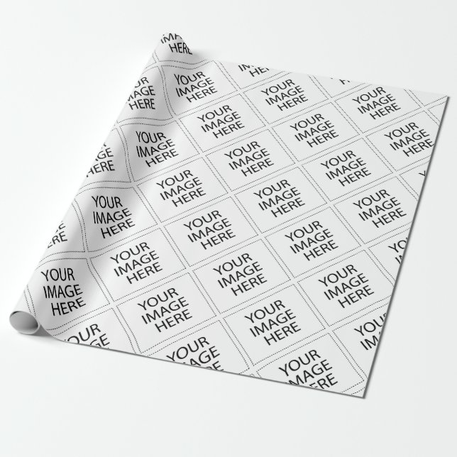 Templates for Sale DIY add PHOTO IMAGE TEXT Wrapping Paper (Unrolled)