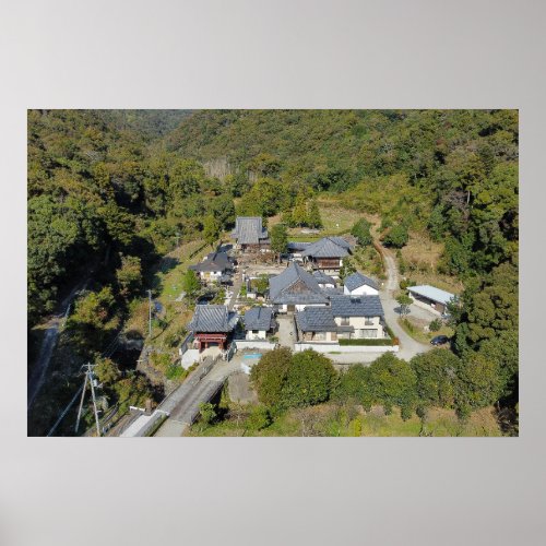 Temple 4 _ Dainichiji _ Aerial Photo _ åæåºãçºæåçœŸ Poster