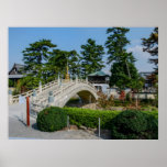 Temple 75 - Zentsū-ji (善通寺) - Bridge &amp; Entrance Poster