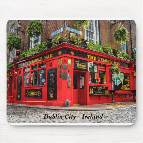 Temple Bar Dublin City Ireland Mouse Pad