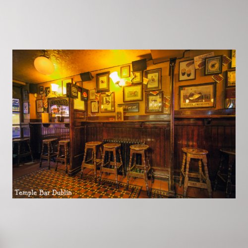 Temple Bar  Dublin Poster