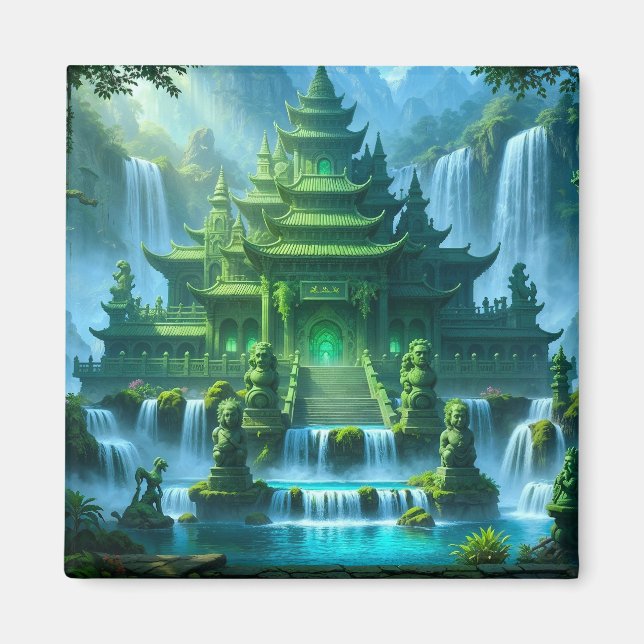 Temple Castle of the Secret Jade Throne Magnet (Front)