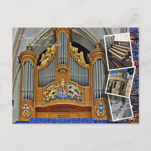 Temple Church London Postcard