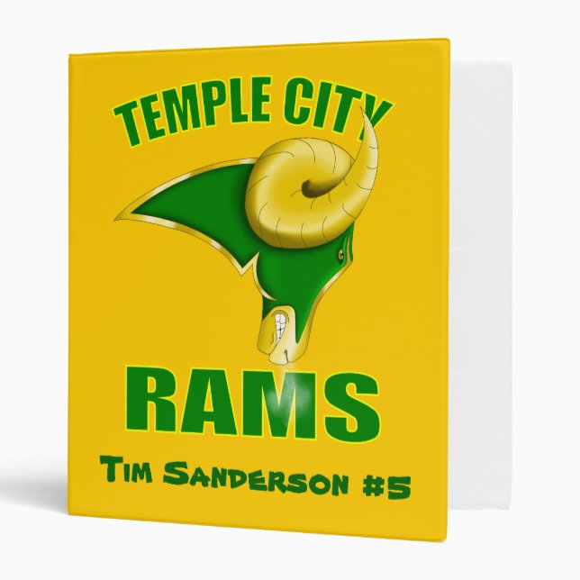 Temple City Rams Binder (Front/Inside)
