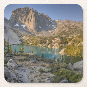 Temple Crag and Second Lake Square Paper Coaster