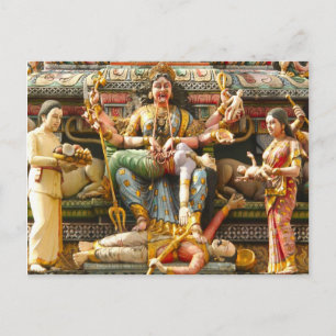 Temple decoration postcard
