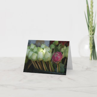 Temple Flowers Card