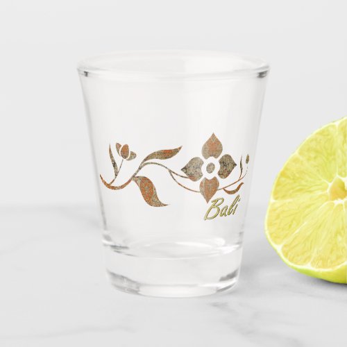 Temple Flowers Shot Glass