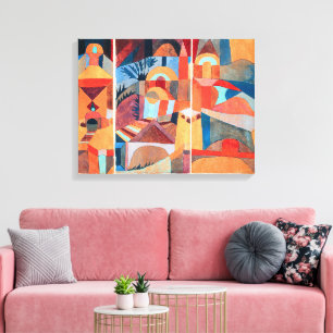 Temple Gardens Paul Klee Canvas Print