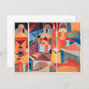 Temple Gardens Paul Klee Photo Print Postcard