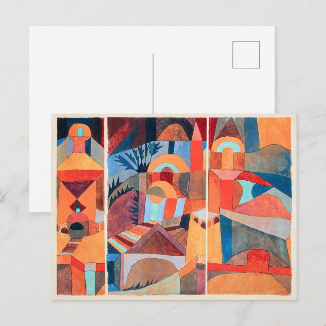 Temple Gardens | Paul Klee | Photo Print Postcard (Front/Back)