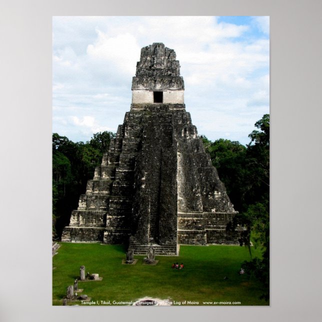 Temple I, Tikal, Guatemala Poster (Front)