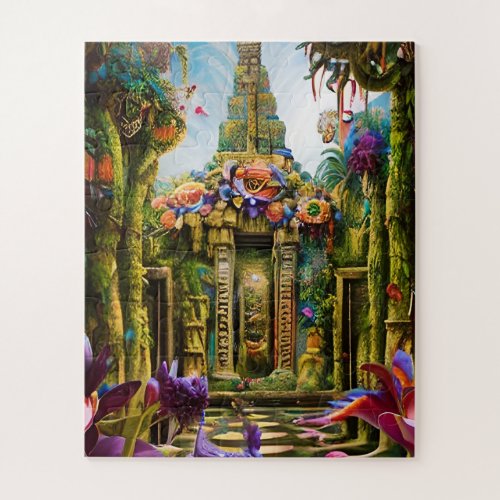 Temple in the jungle jigsaw puzzle