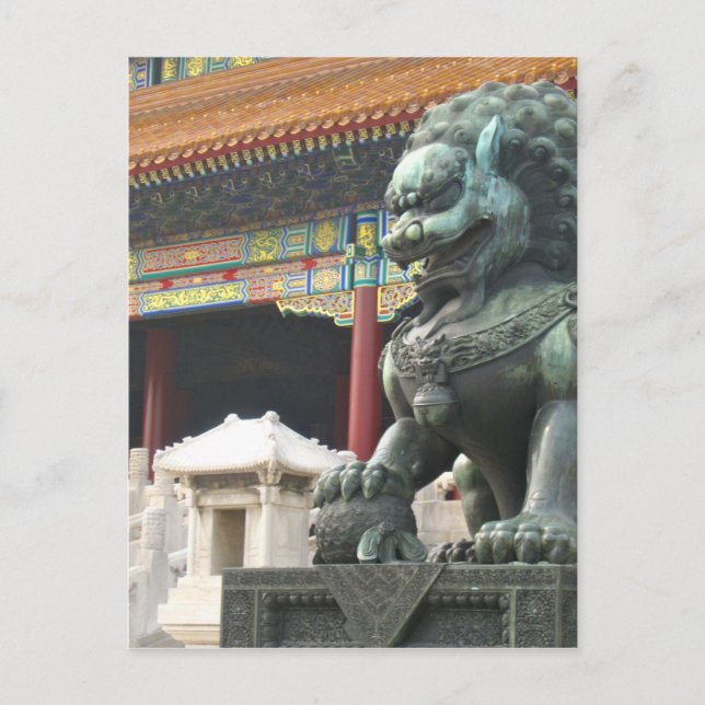 Temple Lion Postcard (Front)