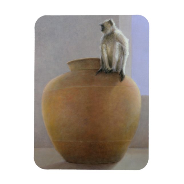 Temple Monkey Magnet (Vertical)