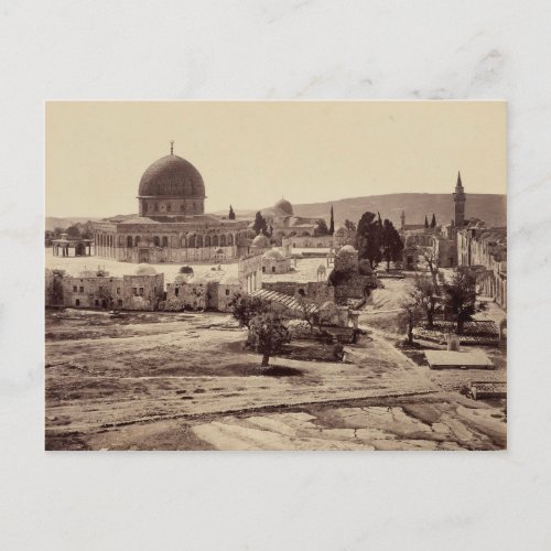 Temple Mount and Dome of the Rock in Jerusalem Postcard