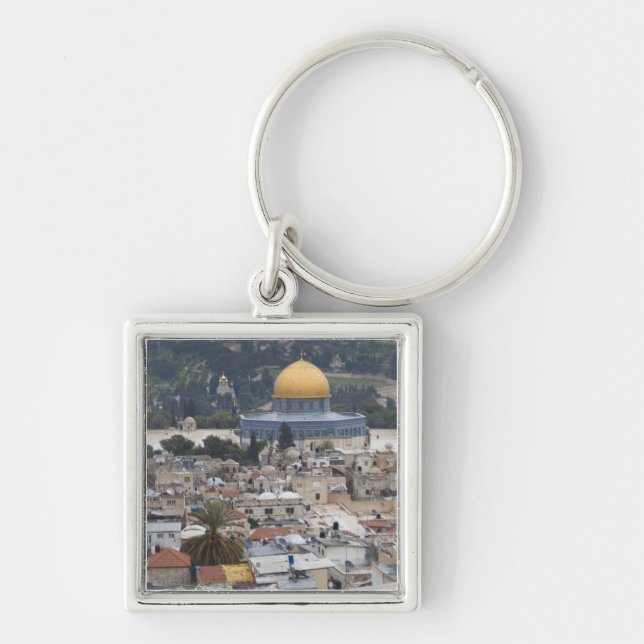 Temple Mount and Dome of the Rock Keychain (Front)