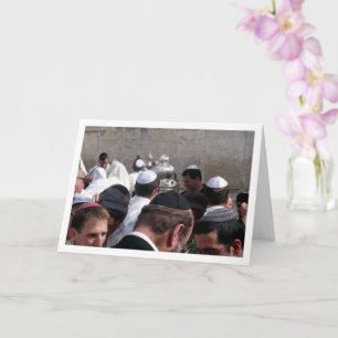 Temple Mount Gathering, Old City of Jerusalem Card