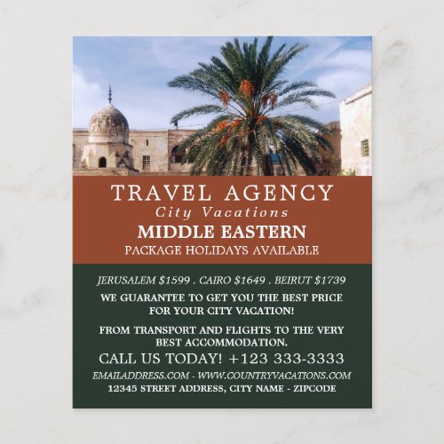 Temple Mount Jerusalem Travel Agency Fly Flyer