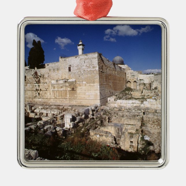 Temple Mount Metal Ornament (Front)