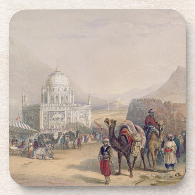 Temple of 'Ahmed Shauh', King of Afghanistan, Kand Beverage Coaster (Front)