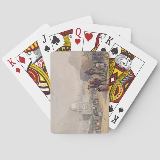 Temple of 'Ahmed Shauh', King of Afghanistan, Kand Poker Cards (Back)