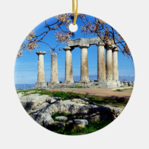Temple of Apollo – Corinth Ceramic Ornament