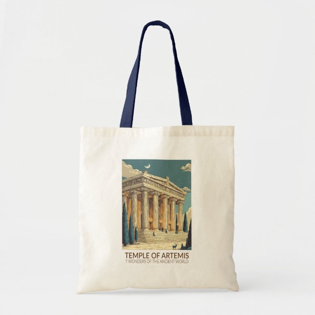Temple of Artemis Seven Wonders of the World Art Tote Bag (Front)
