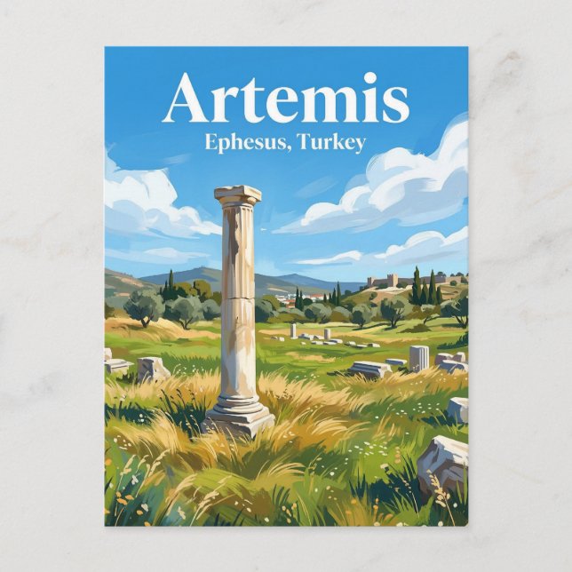 Temple of Artemis Turkey Postcard (Front)