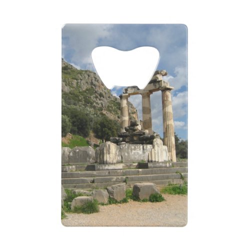 Temple of Athena Pronaea _ Delphi Credit Card Bottle Opener